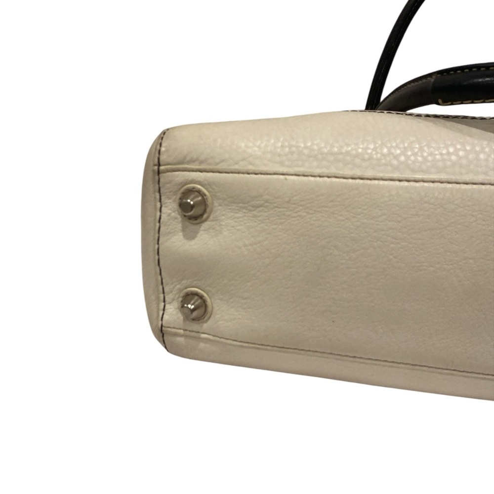 Coach Hampton Ivory Leather Satchel Shoulder Bag - Excellent Condition - Picture 5 of 11